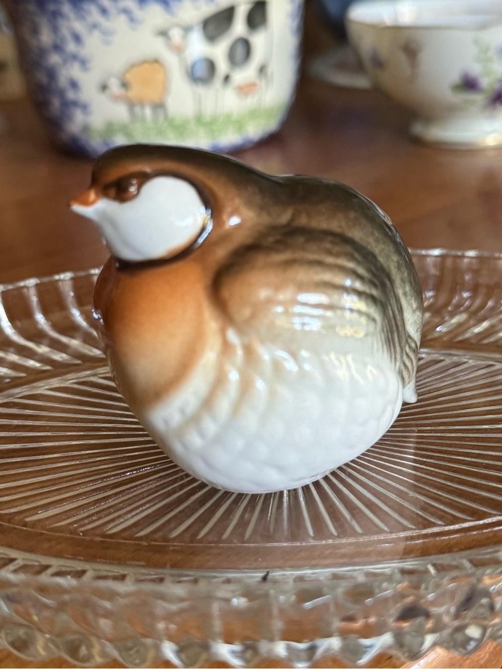 🍂Vintage Lomonosov Porcelain Partridge Figurine USSR LFZ 1C🍂